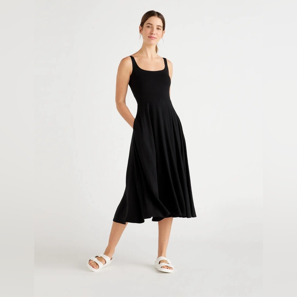 NWT Quince Tencel Fit & Flare Dress